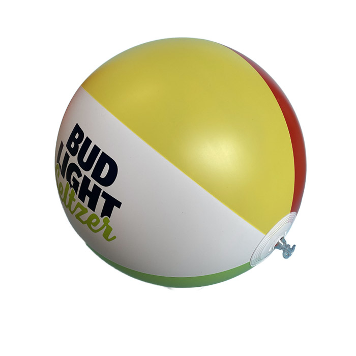 beach ball with logo