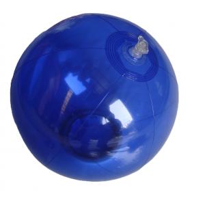 16 inch transparent blue inflatable beach ball China factory with logo printing