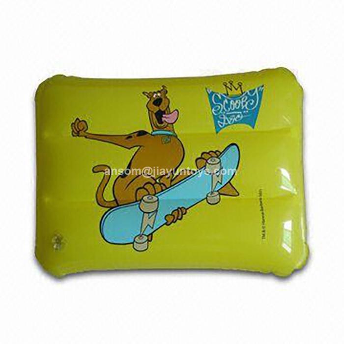 China factory inflatable beach pillow with logo printing