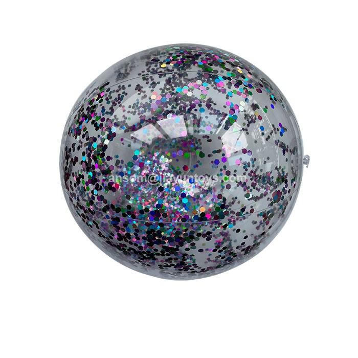 glitter confetti beach ball China factory