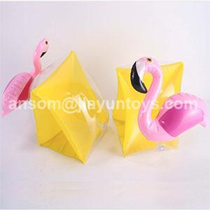 inflatable arm ring flamingo shape