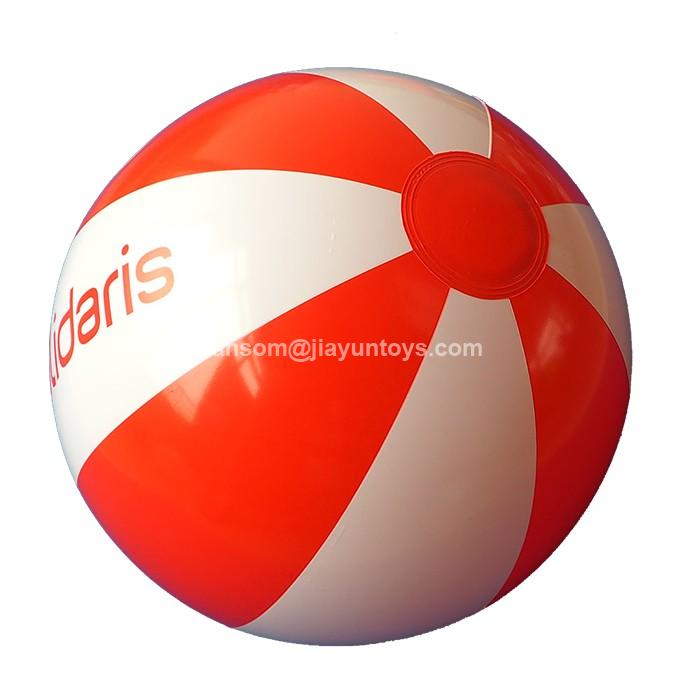 inflatable beach ball with logo printing manufacturer LY-101010