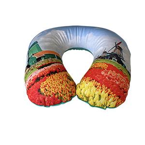 inflatable neck pillow with cover logo printing china factory