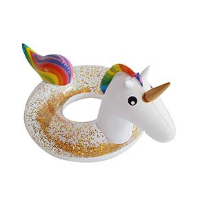 unicorn swimming ring with logo printing China factory