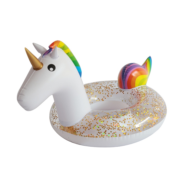 unicorn swimming ring with logo printing China factory